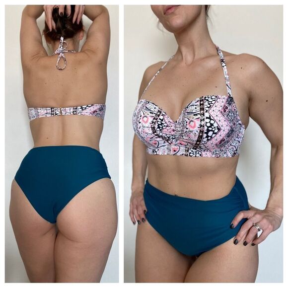 Victoria’s Secret Halter Bikini Swim Top The Getaway 34D Vacation - Picture 2 of 11